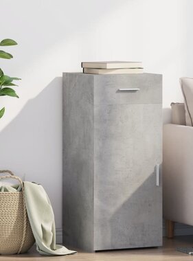 VidaXL Dressoir 40x42,5x93 cm bewerkt hout betongrijs