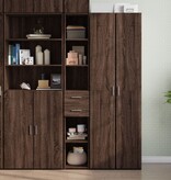VidaXL Hoge kast 30x42,5x185 cm bewerkt hout bruin eikenkleurig