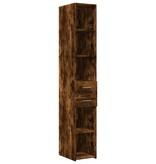 VidaXL Hoge kast 30x42,5x185 cm bewerkt hout gerookt eikenkleurig