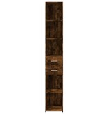 VidaXL Hoge kast 30x42,5x185 cm bewerkt hout gerookt eikenkleurig