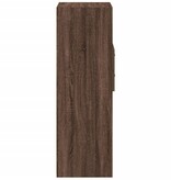 VidaXL Hoge kast 50x42,5x124 cm bewerkt hout bruin eikenkleurig