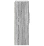 VidaXL Hoge kast 50x42,5x124 cm bewerkt hout grijs sonoma eikenkleurig