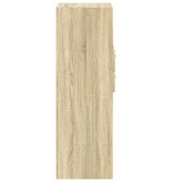 VidaXL Hoge kast 50x42,5x124 cm bewerkt hout sonoma eikenkleurig