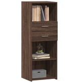 VidaXL Hoge kast 45x42,5x124 cm bewerkt hout bruin eikenkleurig