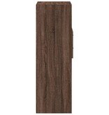 VidaXL Hoge kast 45x42,5x124 cm bewerkt hout bruin eikenkleurig