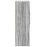 VidaXL Hoge kast 45x42,5x124 cm bewerkt hout grijs sonoma eikenkleurig