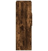 VidaXL Hoge kast 45x42,5x124 cm bewerkt hout gerookt eikenkleurig