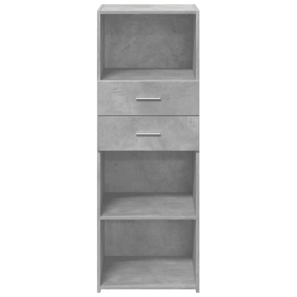 VidaXL Hoge kast 45x42,5x124 cm bewerkt hout betongrijs