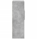 VidaXL Hoge kast 45x42,5x124 cm bewerkt hout betongrijs