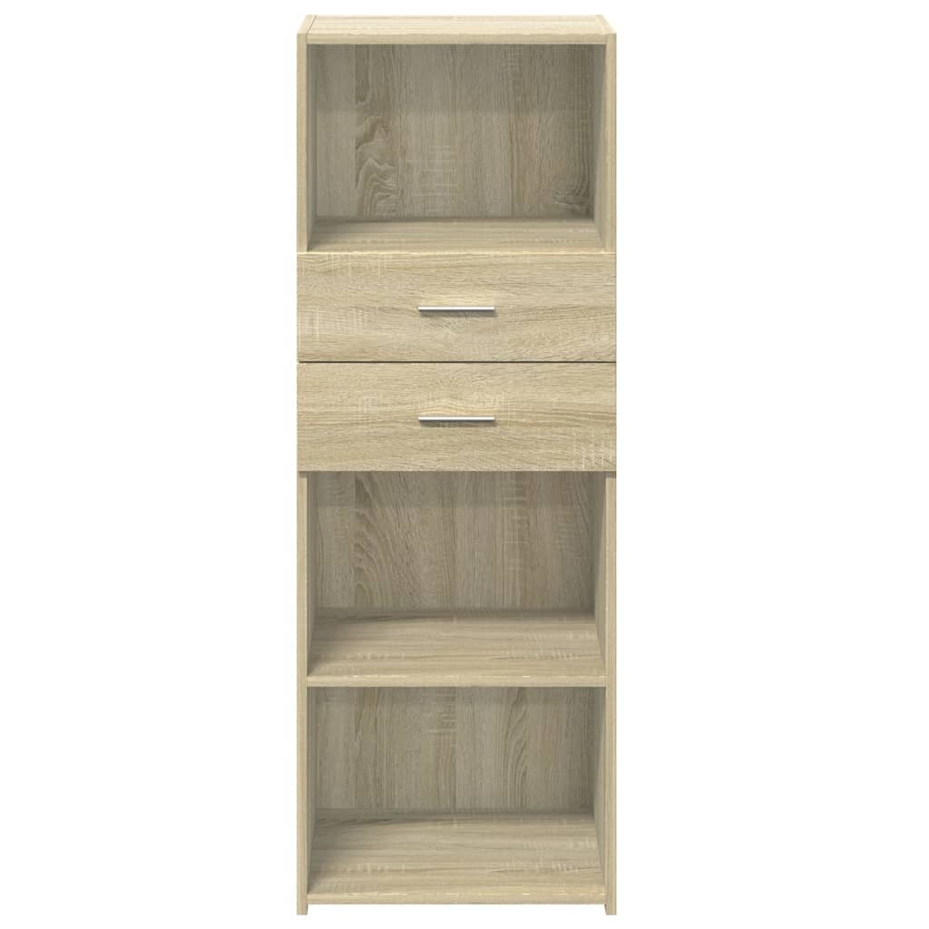 VidaXL Hoge kast 45x42,5x124 cm bewerkt hout sonoma eikenkleurig