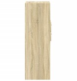 VidaXL Hoge kast 45x42,5x124 cm bewerkt hout sonoma eikenkleurig