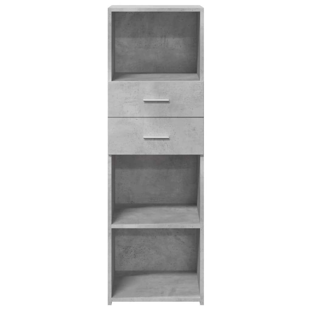 VidaXL Hoge kast 40x42,5x124 cm bewerkt hout betongrijs
