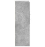 VidaXL Hoge kast 40x42,5x124 cm bewerkt hout betongrijs