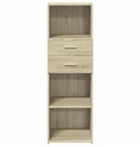 VidaXL Hoge kast 40x42,5x124 cm bewerkt hout sonoma eikenkleurig