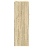 VidaXL Hoge kast 40x42,5x124 cm bewerkt hout sonoma eikenkleurig