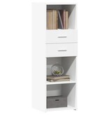 VidaXL Hoge kast 40x42,5x124 cm bewerkt hout wit