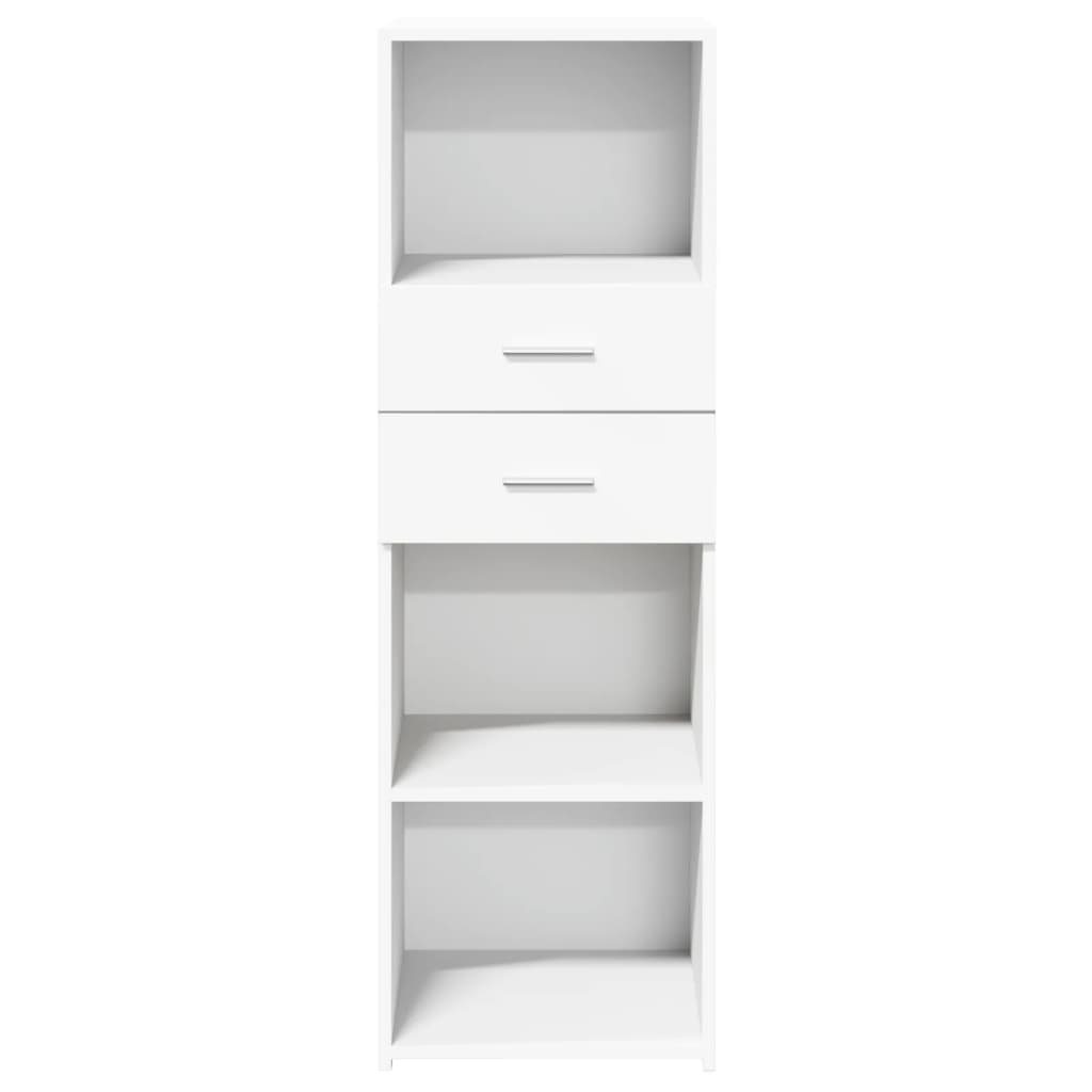 VidaXL Hoge kast 40x42,5x124 cm bewerkt hout wit