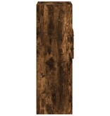 VidaXL Hoge kast 30x42,5x124 cm bewerkt hout gerookt eikenkleurig