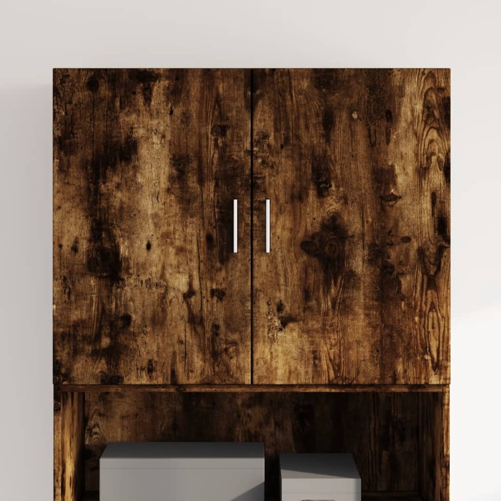 VidaXL Wandkast 80x42,5x64 cm bewerkt hout gerookt eikenkleurig
