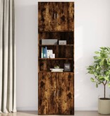VidaXL Wandkast 80x42,5x64 cm bewerkt hout gerookt eikenkleurig