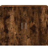 VidaXL Wandkast 80x42,5x64 cm bewerkt hout gerookt eikenkleurig