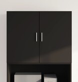 VidaXL Wandkast 80x42,5x64 cm bewerkt hout zwart