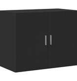 VidaXL Wandkast 80x42,5x64 cm bewerkt hout zwart
