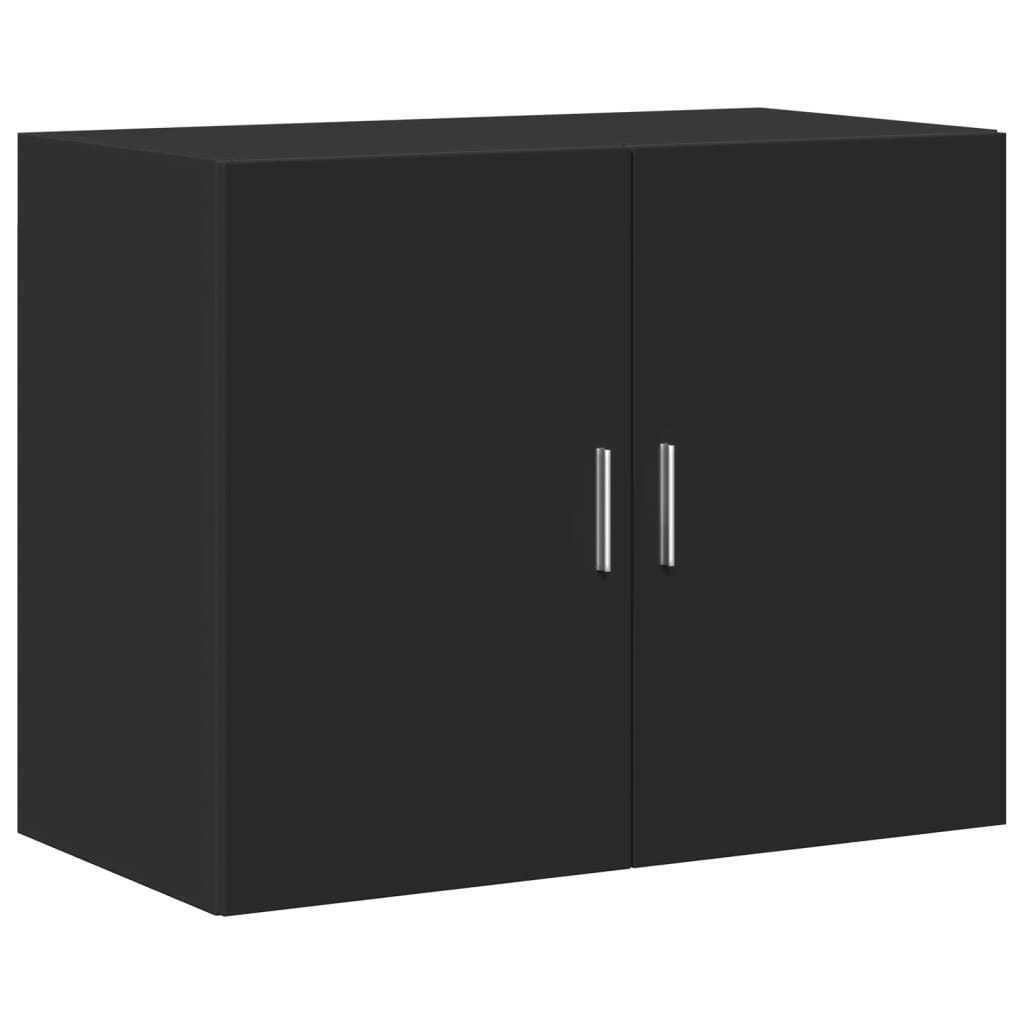 VidaXL Wandkast 80x42,5x64 cm bewerkt hout zwart
