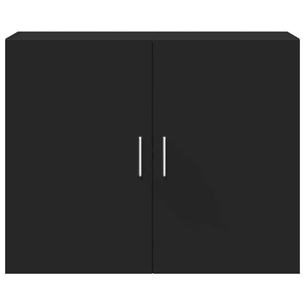 VidaXL Wandkast 80x42,5x64 cm bewerkt hout zwart