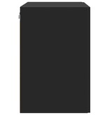 VidaXL Wandkast 80x42,5x64 cm bewerkt hout zwart
