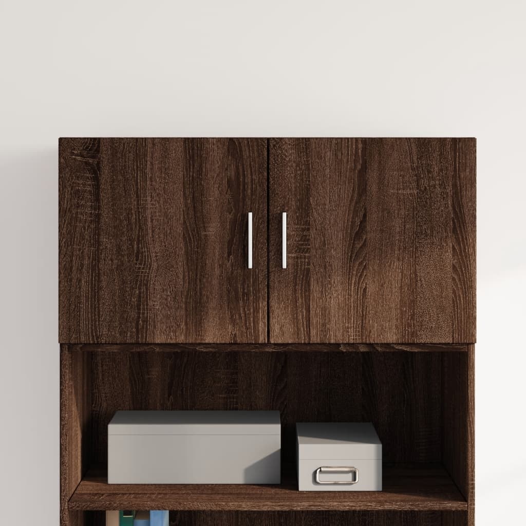 VidaXL Wandkast 80x42,5x40 cm bewerkt hout bruin eikenkleur