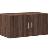 VidaXL Wandkast 80x42,5x40 cm bewerkt hout bruin eikenkleur