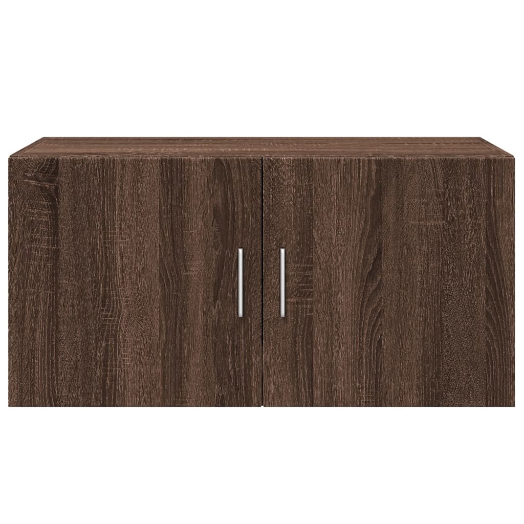 VidaXL Wandkast 80x42,5x40 cm bewerkt hout bruin eikenkleur