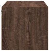 VidaXL Wandkast 80x42,5x40 cm bewerkt hout bruin eikenkleur