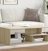VidaXL Salontafel 102x55x35 cm bewerkt hout sonoma eikenkleurig
