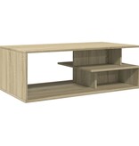 VidaXL Salontafel 102x55x35 cm bewerkt hout sonoma eikenkleurig