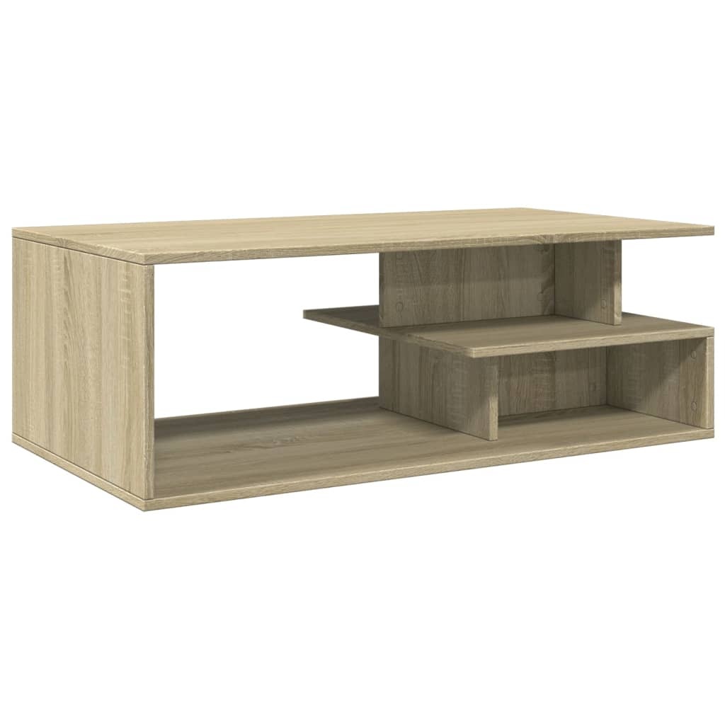 VidaXL Salontafel 102x55x35 cm bewerkt hout sonoma eikenkleurig