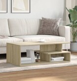VidaXL Salontafel 102x55x35 cm bewerkt hout sonoma eikenkleurig