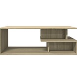 VidaXL Salontafel 102x55x35 cm bewerkt hout sonoma eikenkleurig