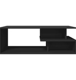 VidaXL Salontafel 102x55x35 cm bewerkt hout zwart