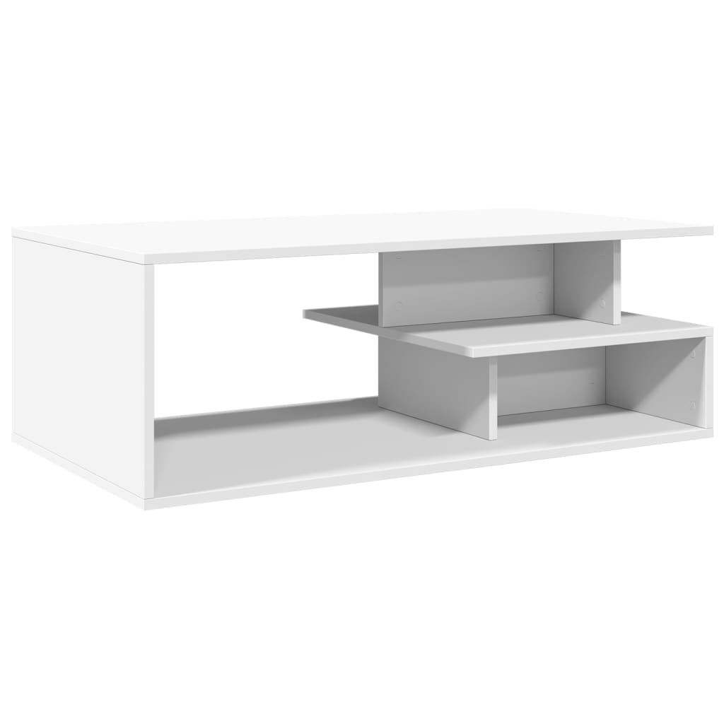 VidaXL Salontafel 102x55x35 cm bewerkt hout wit