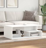VidaXL Salontafel 102x55x35 cm bewerkt hout wit