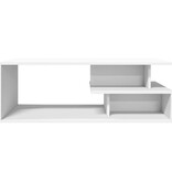 VidaXL Salontafel 102x55x35 cm bewerkt hout wit