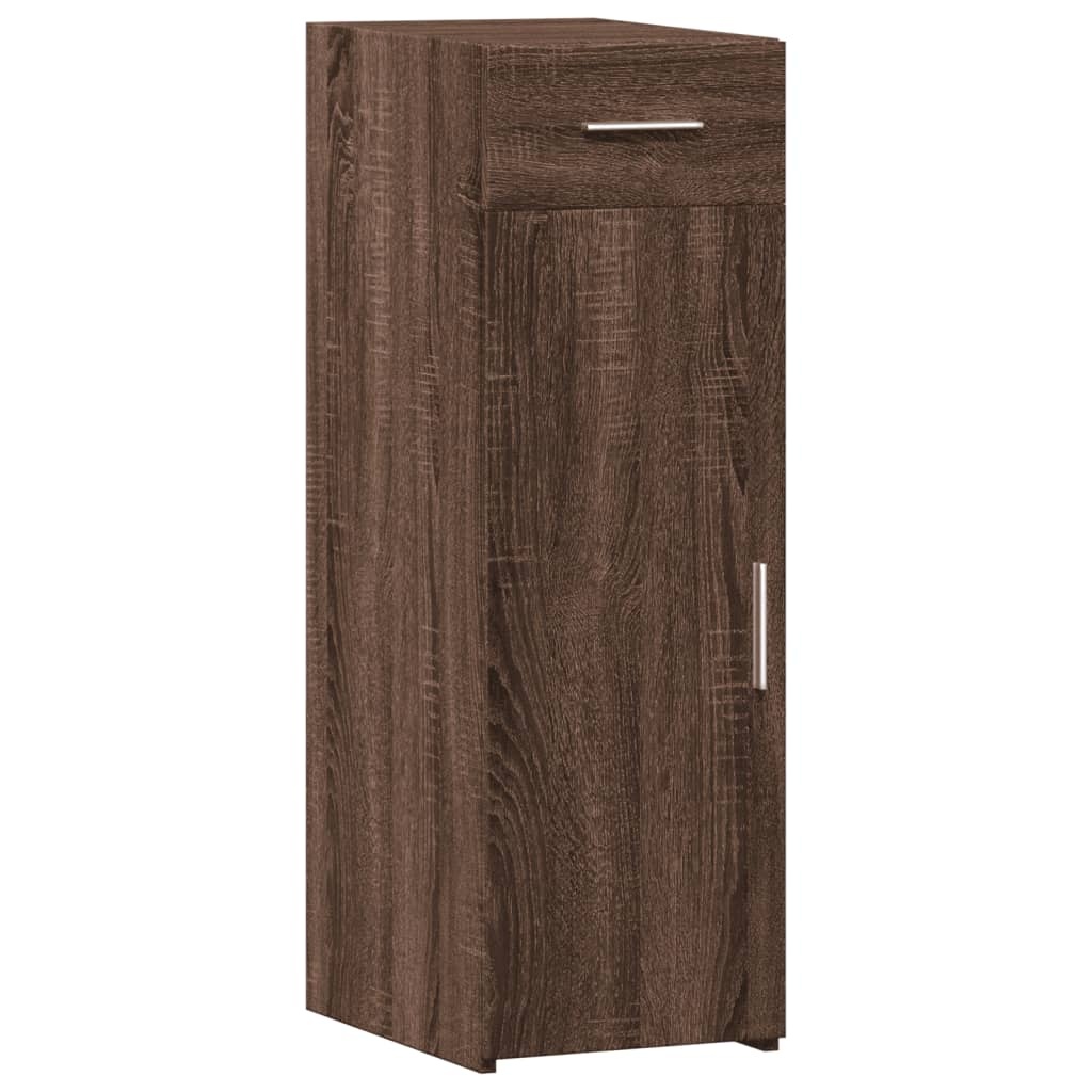 VidaXL Dressoir 30x42,5x93 cm bewerkt hout bruin eikenkleur