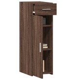 VidaXL Dressoir 30x42,5x93 cm bewerkt hout bruin eikenkleur