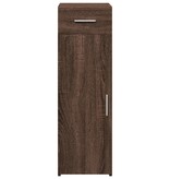 VidaXL Dressoir 30x42,5x93 cm bewerkt hout bruin eikenkleur