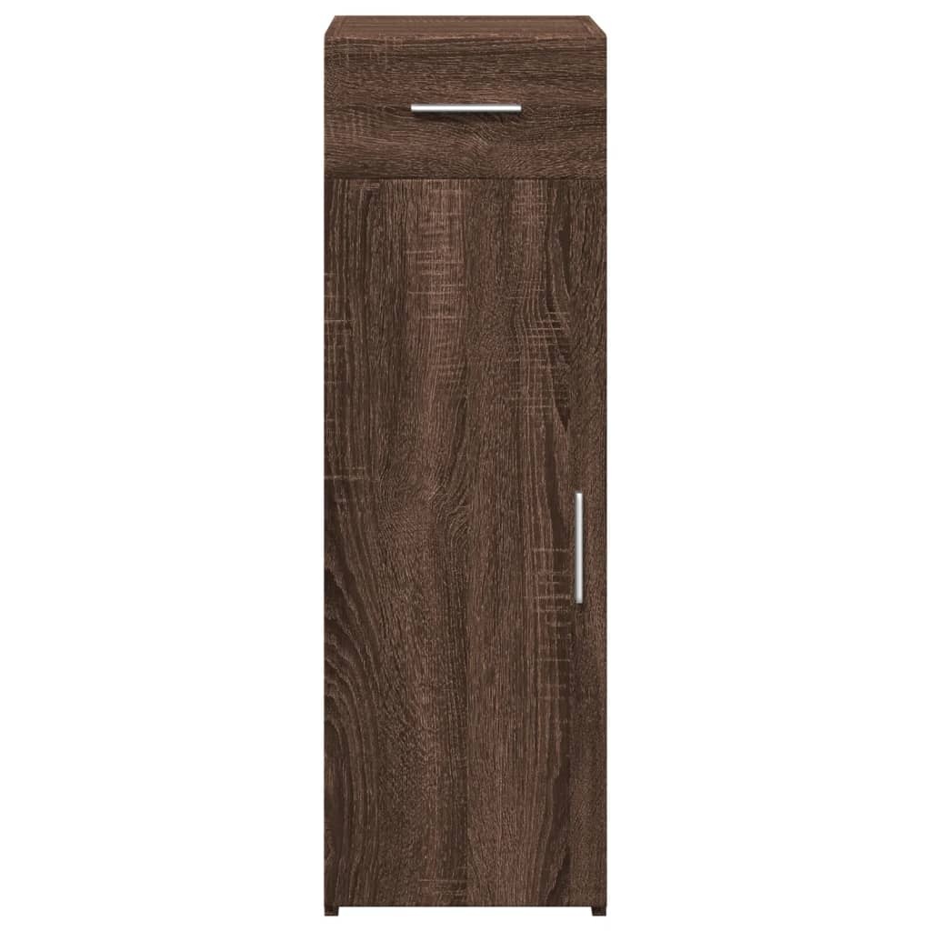 VidaXL Dressoir 30x42,5x93 cm bewerkt hout bruin eikenkleur