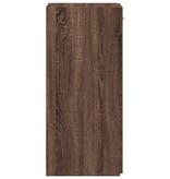 VidaXL Dressoir 30x42,5x93 cm bewerkt hout bruin eikenkleur