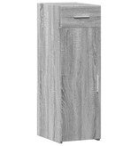 VidaXL Dressoir 30x42,5x93 cm bewerkt hout grijs sonoma eikenkleurig