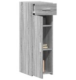 VidaXL Dressoir 30x42,5x93 cm bewerkt hout grijs sonoma eikenkleurig